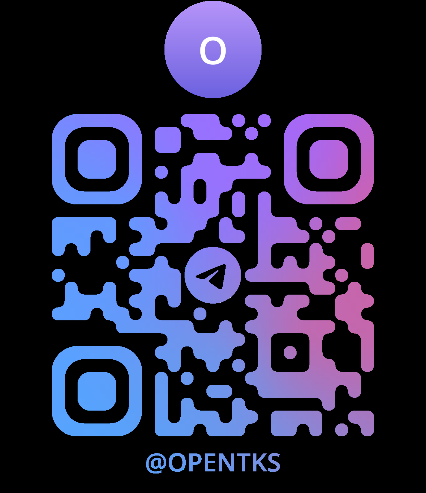OpenToken Telegram 频道二维码